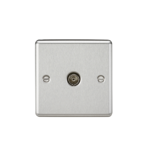 Knightsbridge TV Outlet (non isolated) (Brushed Chrome) CL010BC UK